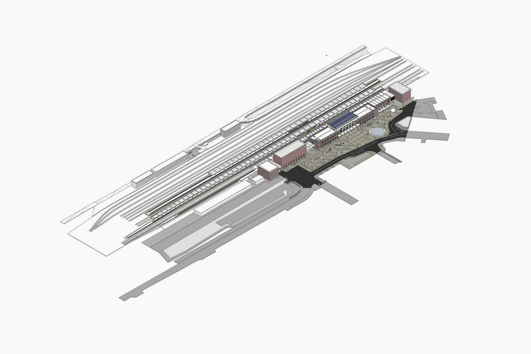 Gif animata, disegni tecnici stazione 